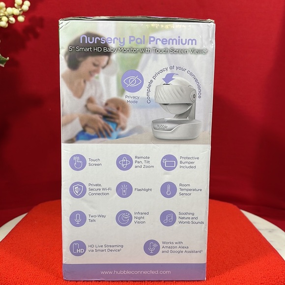 📡🖥️ NURSERY PAL PREMIUM 5” Smart HD Baby Monitor w/Touch Screen Viewer 🖥️📡 - Picture 3 of 8